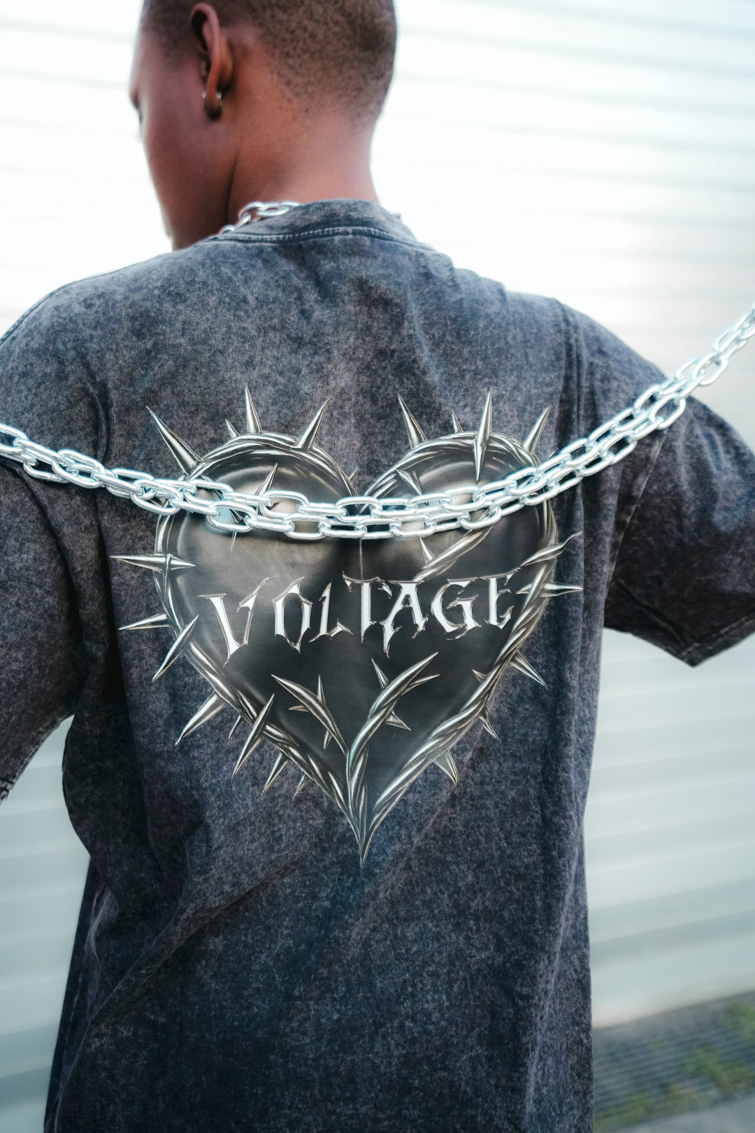 SPIKED HEART TEE