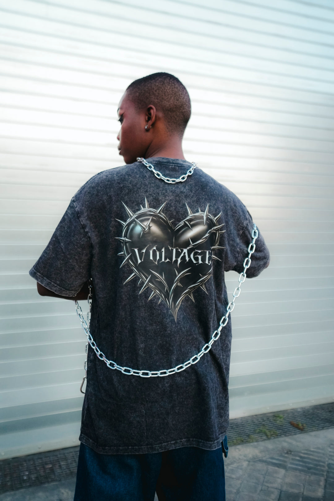 SPIKED HEART TEE